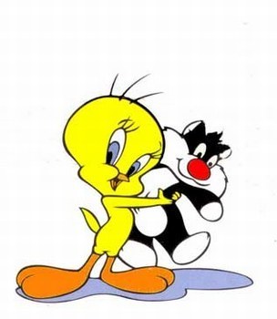 Pendentif Ancien Titi Et Grominet - Années 1990 - Occasion - Sans Marque